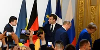 Zelenski, Putin, Macron, Merkel format Normandia 2029 Profimedia jpg