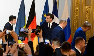 Zelenski, Putin, Macron, Merkel format Normandia 2029 Profimedia jpg
