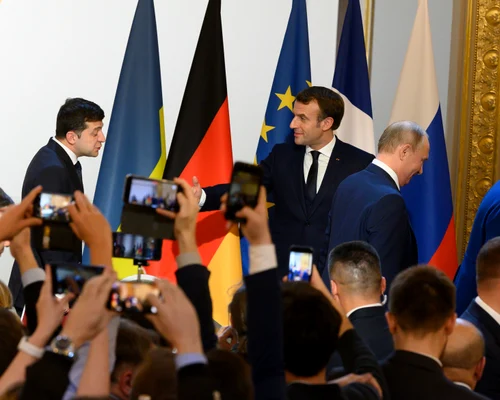 Zelenski, Putin, Macron, Merkel format Normandia 2029 Profimedia jpg