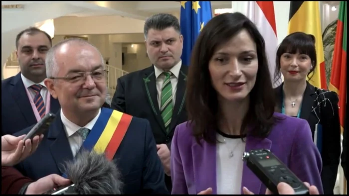 Mariya Gabriel a fost însoţită de primarul Emil Boc pe durata vizitei sale la Cluj
