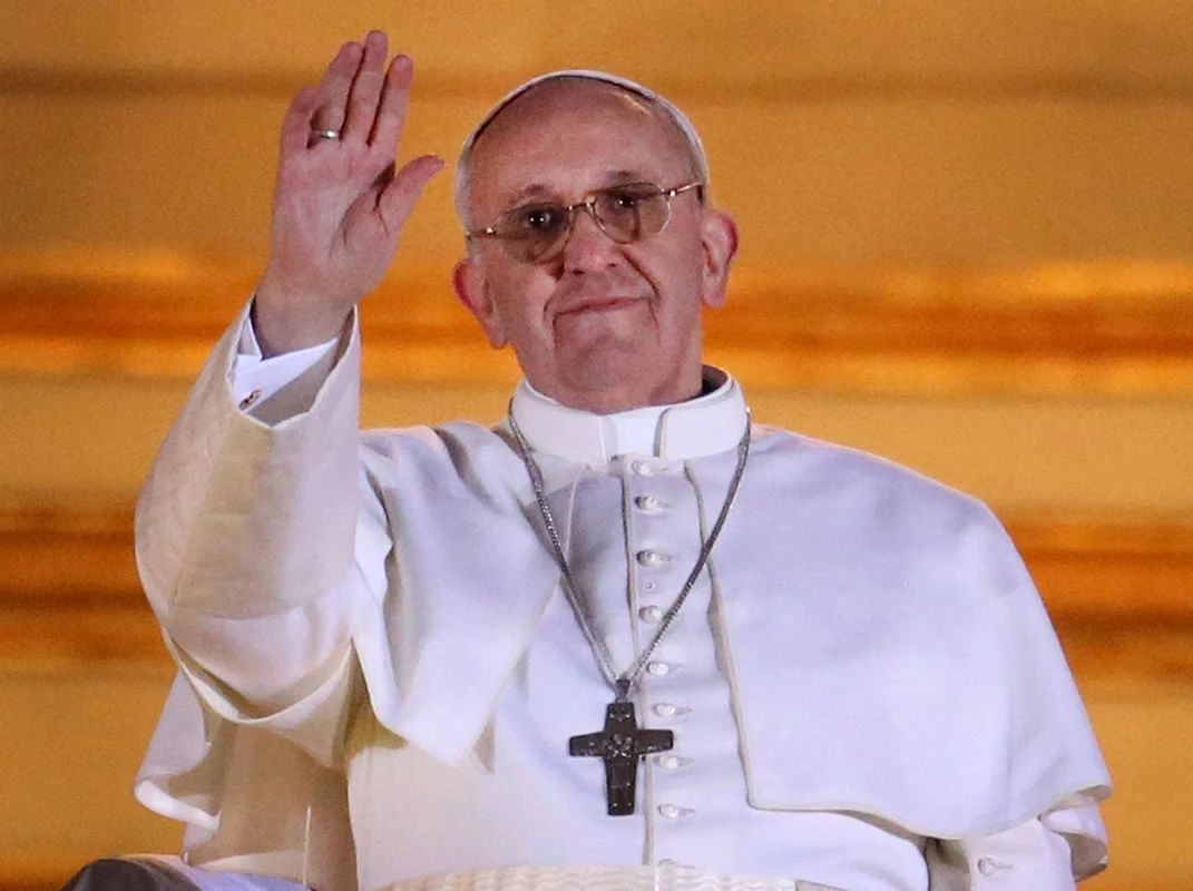 Papa Francisc, la alegerea sa din 13 martie 2013 / foto: Getty Images