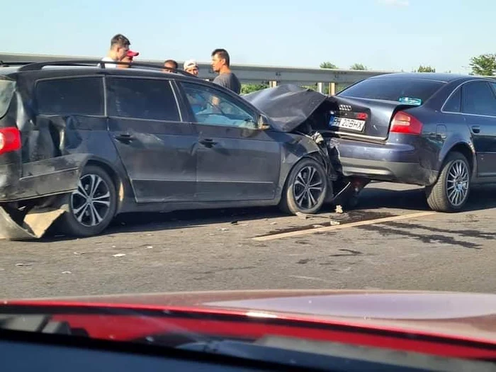 Carambol în zona Pipera, Bucureștifoto: Facebook