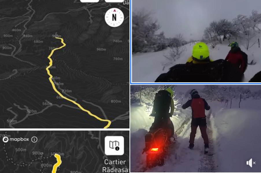 Salvamontiştii maramureșeni transportă canistre cu motorină spre releul de comunicaţii din Vârful lui Dan, în sprijinul STS