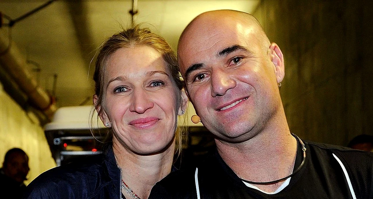 Steffi Graf și Andre Agassi au fost convinși să vină în România. Foto Facebook