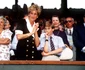 Prințesa Diana în tribunele turneului Wimbledon, alături de William