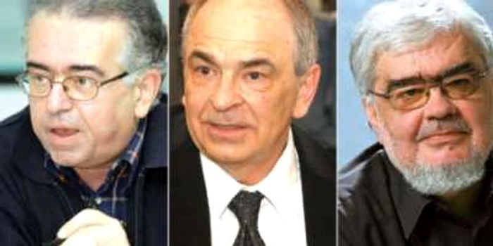 De la stânga la dreapta: Dan C. Mihăilescu,Gabriel Liiceanu şi Andrei Pleşu