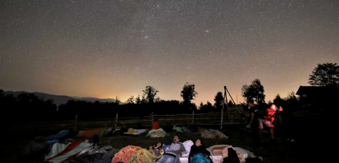 Perseidele se află între constelaţiile Perseus şi Cassiopeia, în partea de nord-est a cerului. FOTO Valentin Grigore, preşedinte SARM