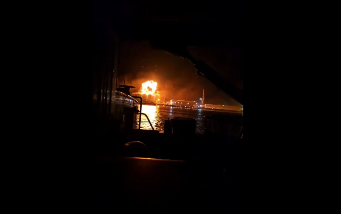 Dronele ucrainene au lovit obiective ruse. Foto: captură video