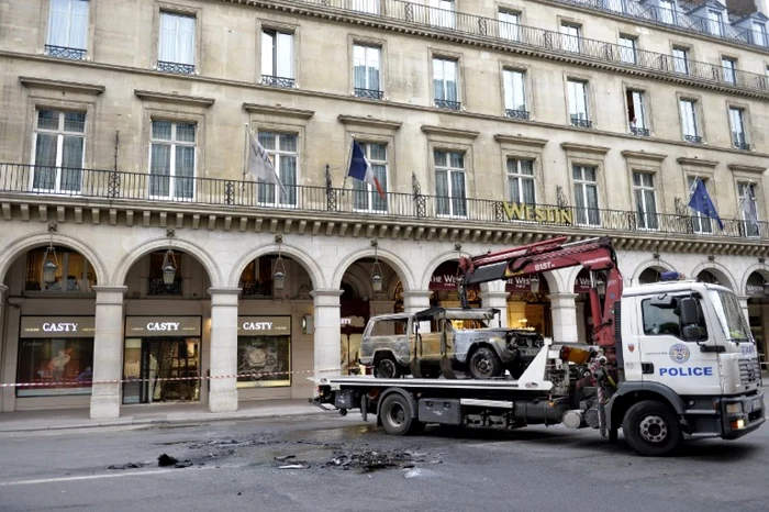 Jaful a avut loc vineri într-un magazin de bijuterii de lux din Paris FOTO: AFP