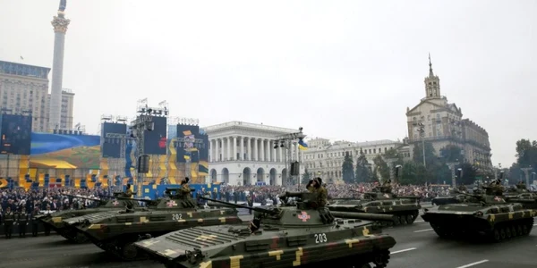 Parada militara in Ucraina la 25 de ani de independenta FOTO Unian