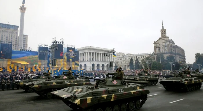 Parada militara in Ucraina la 25 de ani de independenta FOTO Unian