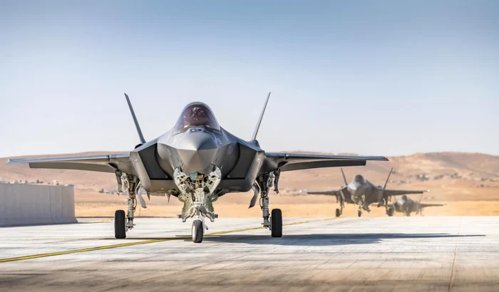 Exerciţiul militar italiano-israelian va contribui la ameliorarea competenţei operaţionale a F-35i Adir" Foto ilustrativă: Twitter Forţele israeliene de apărare