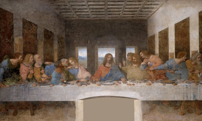 Ce aveau pe masă Isus și Apostolii în „Cina cea de taină” a lui Leonardo da Vinci jpeg
