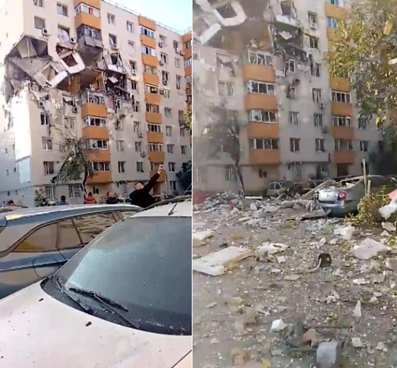 Explozia din Cartierul Rahova / Foto: captură video 