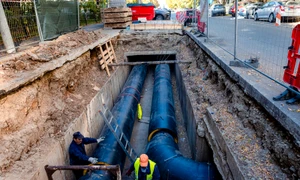 Reabilitare reţea de termoficare București radet termoenergetica santier tevi caldura FOTO Facebook Nicușor Dan jpg