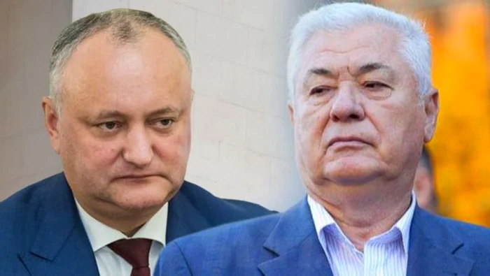 Igor Dodon şi Vladimir Voronin. PCRM şi PSRM ar putea participa în alegeri într-un bloc electoral