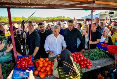 Călin Georgescu la Călugăreni FOTO Facebook / Alina Andreea Stamatiu Ungurianu