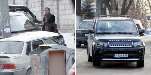 Echipa noastră l-a suprins pe Aureliu Colenco la volanul unui automobil de marca Range Rover. Foto: Eduard Bâzgu