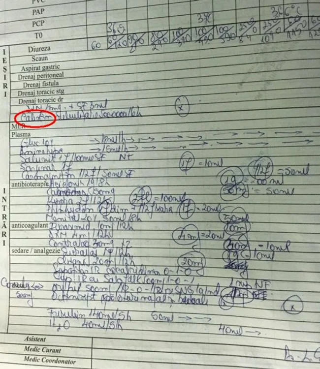 În fişa medicală a copilului, mama susţine că a primit tratament cu antibiotic pentru a contracara bacteria ucigaşă