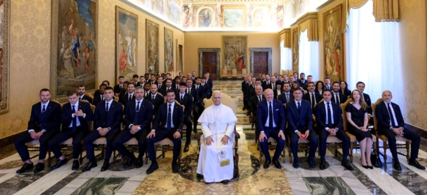 Inter Milano, în vizită la Vatican  Foto/vaticannews.va