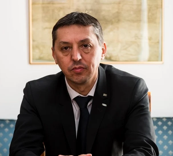 Rectorul reales pentru următorii 5 ani al UBB, Daniel David. FOTO: UBB