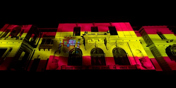 palatul cotroceni drapel spania FOTO Twitter