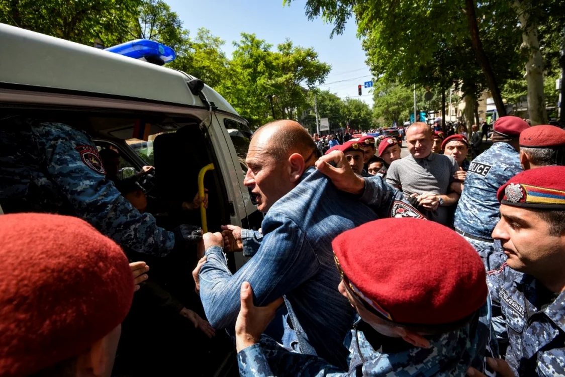 Protest la Erevan, Armenia - 17 mai 2022 FOTO AFP