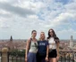Anamaria Prodan, alături de fetele ei, Rebeca și Sarah în Italia foto: arhivă personală 