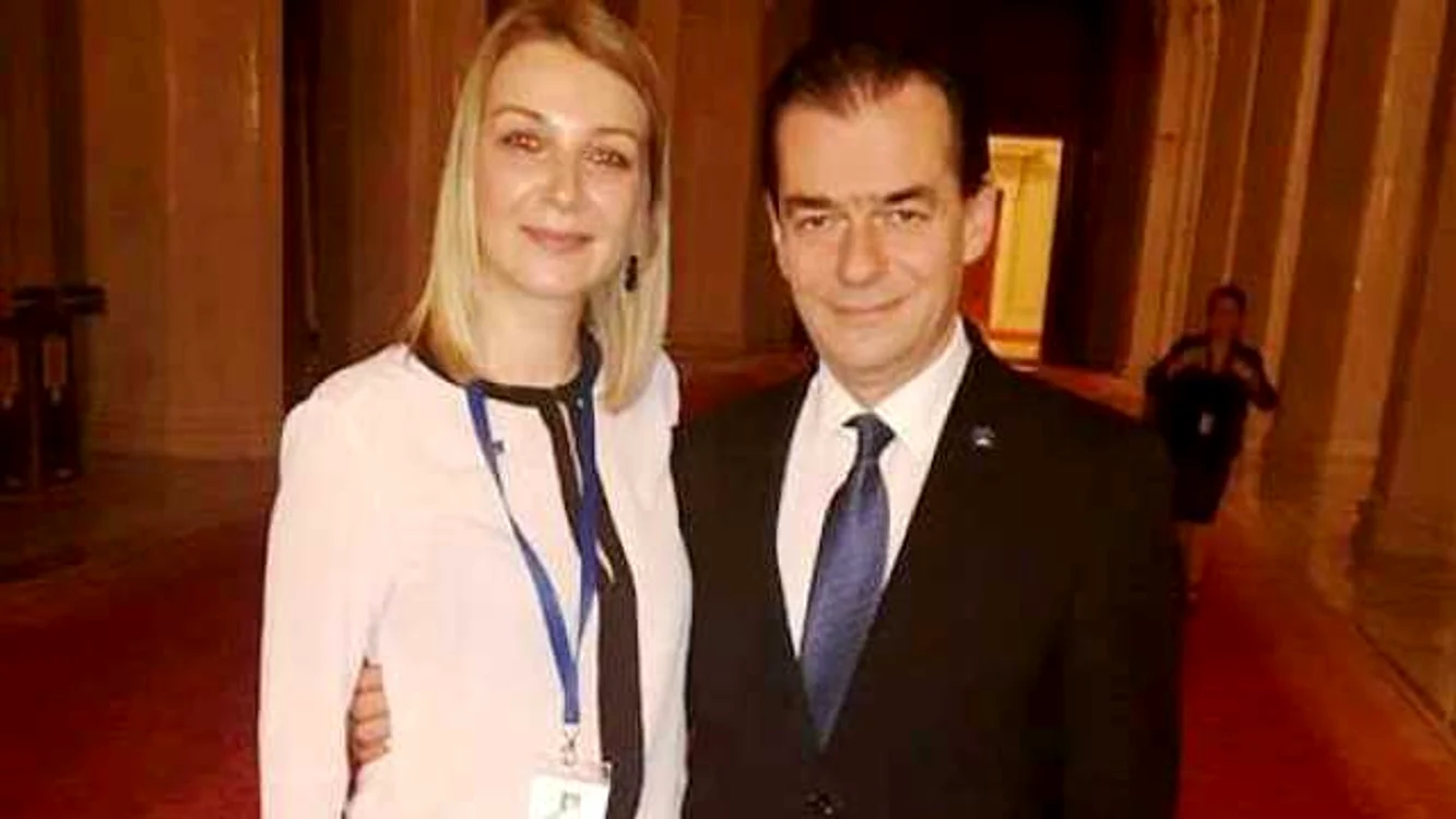 Ana Maria Dimitriu, alături de primul ministru Ludovic Orban Sursa foto Facebook AMD