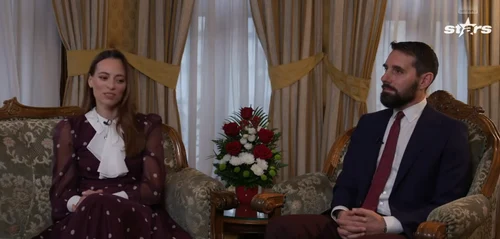 Alina Maria și Nicolae al României au acordat un interviu celor de la Antena Stars. FOTO: captură de ecran