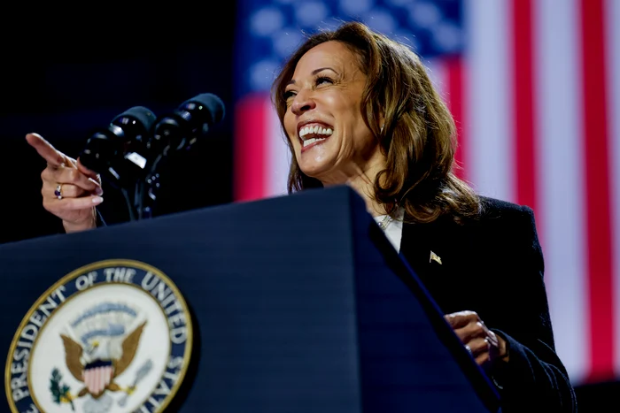 Kamala Harris, în campanie în Charlotte, Carolina de Nord FOTO EPA-EFE