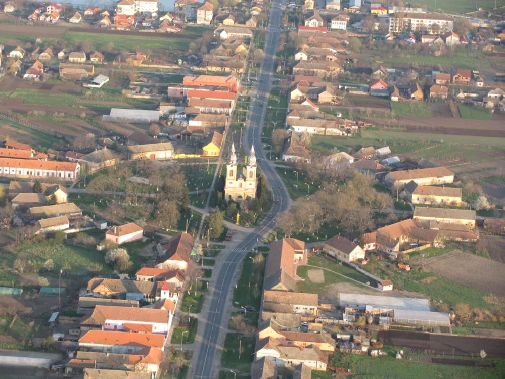 Şandra văzută din balon FOTO Ştefan Both