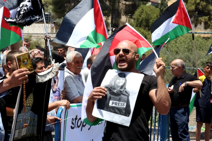 Premierul israelian se opune urmării penale a soldatului care a împușcat o jurnalistă FOTO EPA-EFE