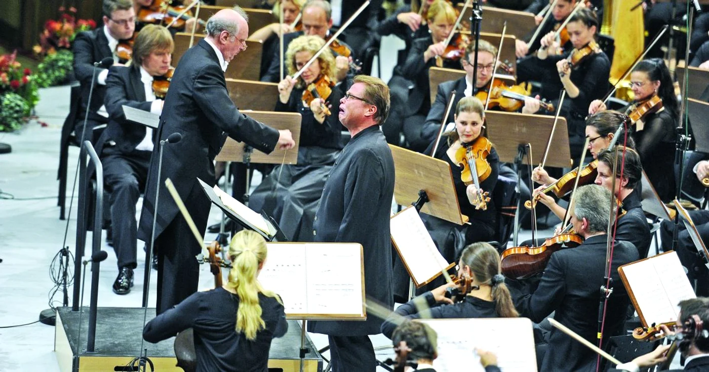Marek Janowski şi Orchestra Radidifuziunii din Berlin FOTO: Agerpres