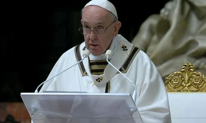 VIDEO/ Slujba de Paște de la Vatican, fără enoriași  Mesajul Papei Francisc: „Fiți mesageri ai vieții în acest timp al morții!” jpeg