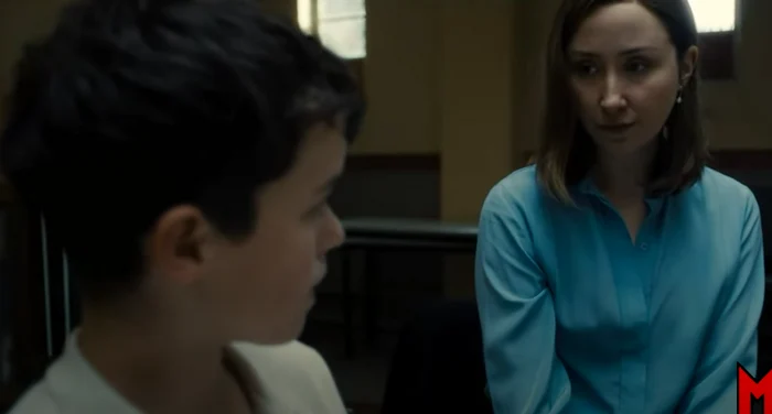 Scena în care Jemie vorbește despre regula 80-20. FOTO captură video „Adolescence”
