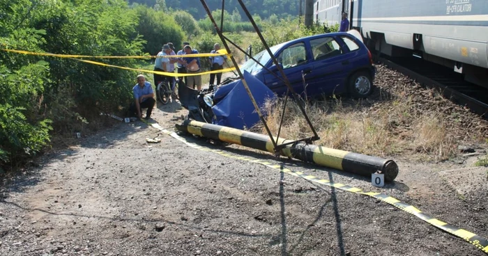 Accidentul a avut loc la Orşova FOTO Alexandra Georgescu