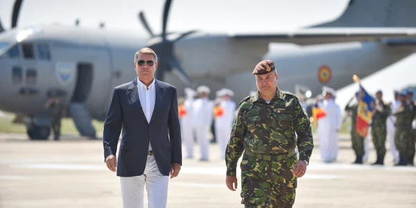 Klaus Iohannis la baza Mihail Kogălniceanu - Top Gun - iul 2017 / SURSA FOTO presidency_ro