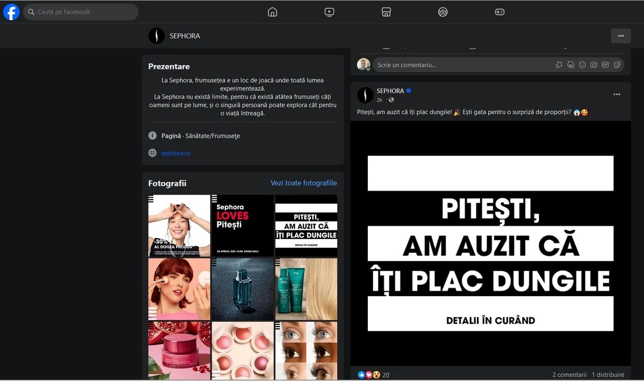 Reclama jignitoare a fost ștearsă după câteva ore FOTO Facebook 