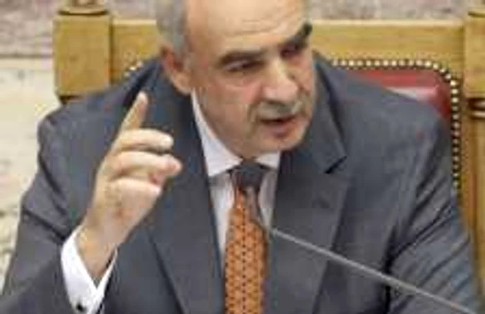 Preşedintele Parlamentului din Grecia, Evangelos Meimarakis