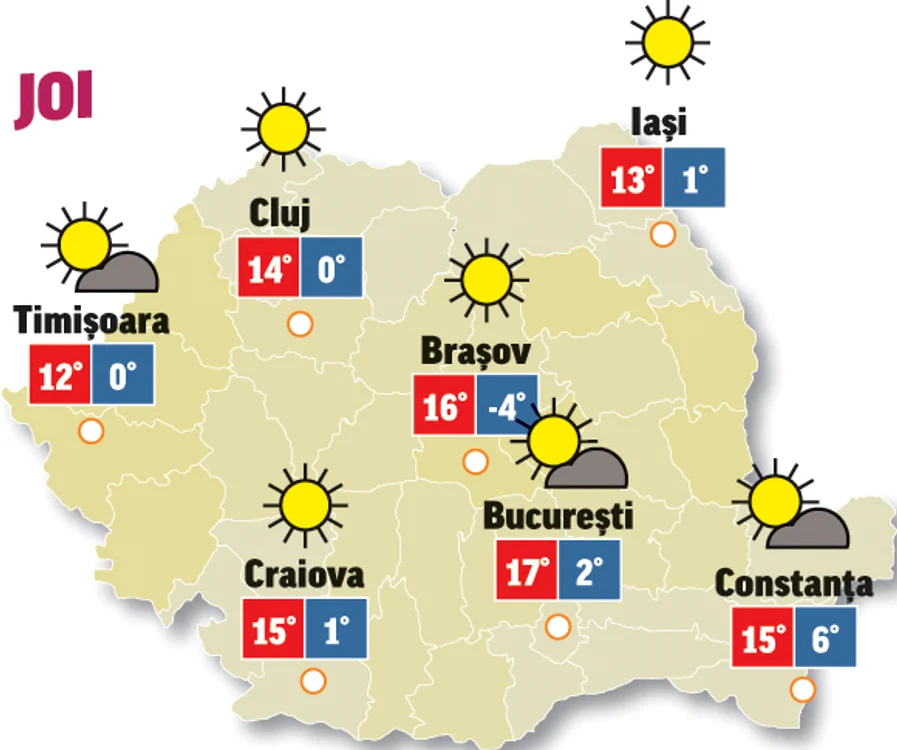 Prognoza meteo 5 noiembrie ne anunță că și astăzi vremea va fi plăcută