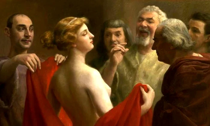 Phryne – hetaira imortalizată în marmură de Praxiteles jpeg