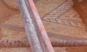 Mozaic antic rar descoperit în centrul Atenei