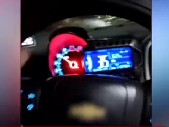 Minorul a fost oprit de polițiști la Comarnic/FOTO: Captură video Antena 3 CNN