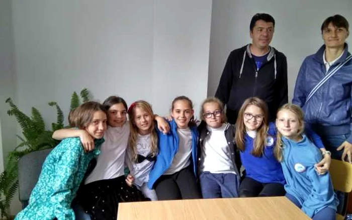 Micuţele campioane de la Şcoala Elf din Cluj FOTO Florina Pop