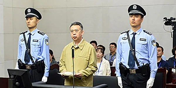 Meng Hongwei judecat la un tribunal din China FOTO AFP