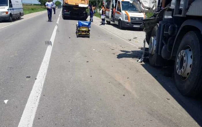 Accidentul a avut loc pe DN2 FOTO Adevărul