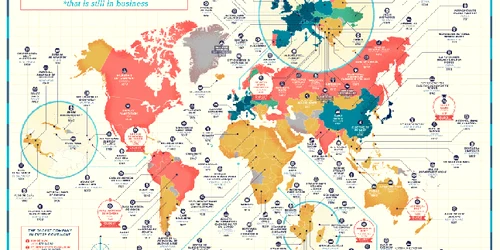 cele mai vechi companii din fiecare tara din lume