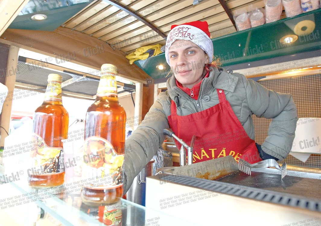 Lavinia Ciocănaşu (34 de ani) vinde şi câte zece litri de bere pe zi