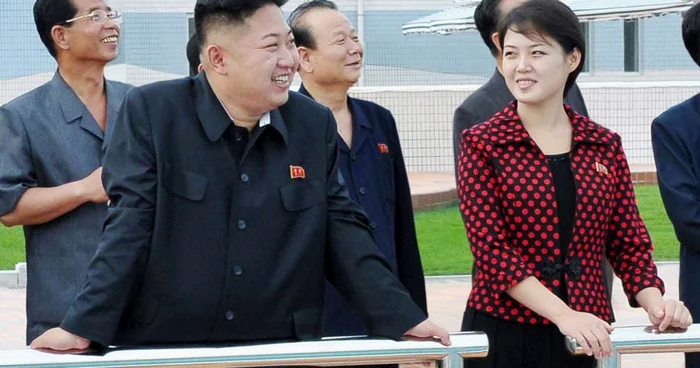 Kim Jong-un și soția sa, Ri Sol-ju 